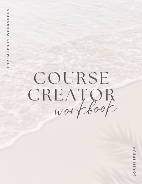 Canva-Style Course Creator Workbook Template | Editable Coaching Workbook | Social Media Content Planner
